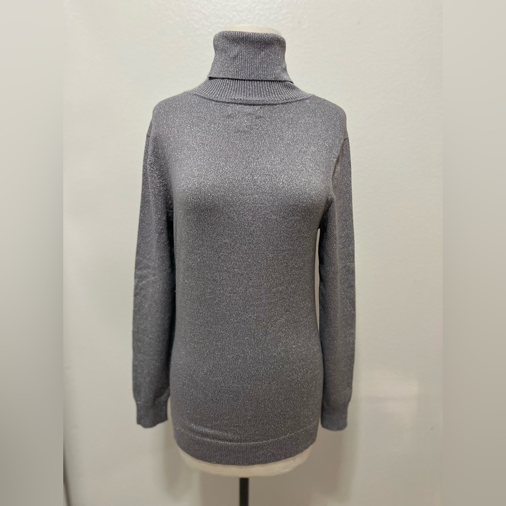 Calvin Klein warm blouses. One time used. Very nice shiny grey color
